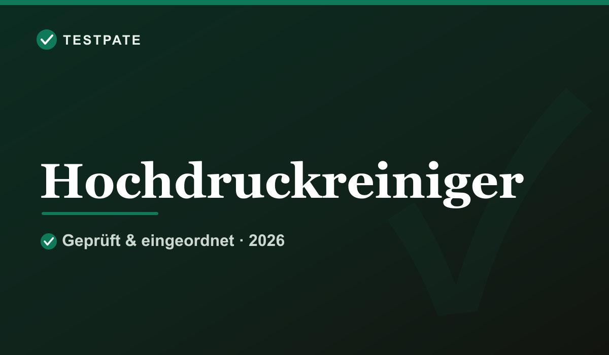 Hochdruckreiniger: Vergleich & Kaufberatung